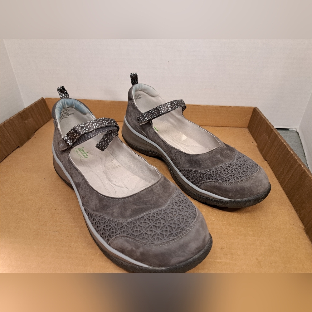 Jambu Memory Foam Womens Size 9.5 Cornflower Grey Mary Jane Ankle Closure Shoes